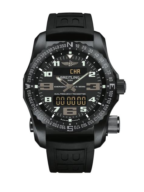 breitling emergency black titanium - volcano black|Breitling titanium emergency watch.